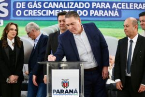 Evento de anúncio de novos investimentos da Compagas
